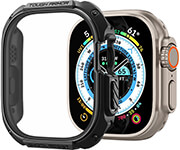 spigen tough armor black for apple watch ultra 49mm photo