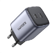 charger gan ugreen cd294 45w dual pd space gray 90573 photo