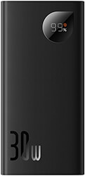 baseus adaman 2 metal digital display quick charge power bank 30w 10000mah black photo