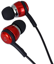 esperanza eh192 earphones with microphone eh192 black and red photo