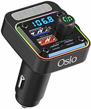 osio oft 4260bt mayro fm transmitter kai fortistis aytokinitoy me bluetooth usb 2xtype c 54w photo