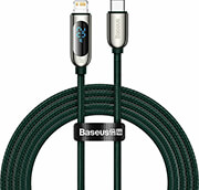baseus display cable type c to lightning pd 20w 2m green photo