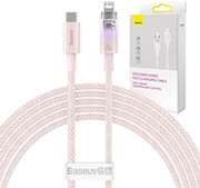 baseus fast charging cable usb a to lightning explorer series 2m 20w pink photo