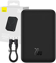 baseus wireless powerbank qi 20000mah mini magnetic magsafe 20w black photo