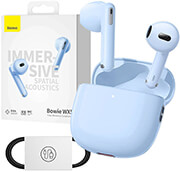 baseus bowie wx5 earphones tws blue photo