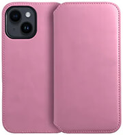 dual pocket book for iphone 15 plus light pink photo