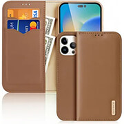 dux ducis hivo leather wallet case for apple iphone 15 pro max brown photo