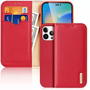 dux ducis hivo leather wallet case for apple iphone 15 pro max czerwone photo
