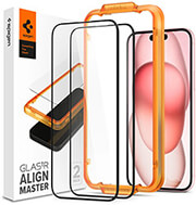 spigen glass tr alignmaster 2 pack fc black for iphone 15 plus photo spigen glass tr alignmaster 2 pack fc black for iphone 15 plus photo