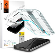 spigen glass tr ez fit hd 1 pack transparency for iphone 15 pro max photo