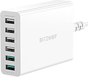 blitzwolf bw s15 charger 6 port usb qc 30 60w white photo