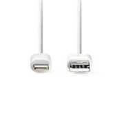 nedis ccgl39300wt20 lightning usb 20 cable apple lightning usb a male 200m white photo