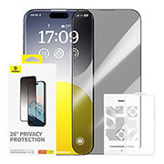 baseus diamond iphone 15 pro max privacy protection tempered glass photo
