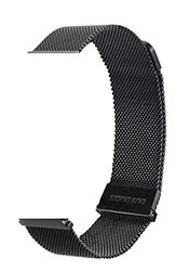 dux ducis milanese steel magnetic strap for samsung galaxy watch huawei honor xiaomi 22mm black photo