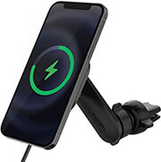 spigen onetap magfit car mount its12w black magsafe wireless charging air vent photo