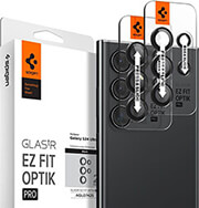 spigen glass tr ez fit optik pro 2 pack black for samsung galaxy s24 ultra photo