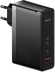 baseus wall charger gan5 pro 2xusb c usb 140w black photo
