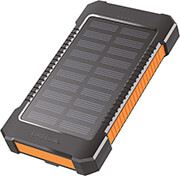 logilink pa0289 solar power bank 6000mah flashlight 2x usb a photo