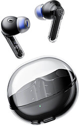 soundpeats bluetooth earphones clear black photo