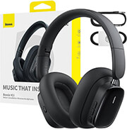 baseus bowie h1i noise cancellation wireless headphones cluster black photo