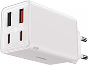 baseus gan6 pro fast charger 65w 2x usb 2x type c moon white 1m 100w cable photo baseus gan6 pro fast charger 65w 2x usb 2x type c moon white 1m 100w cable photo