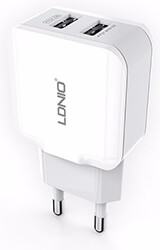 ldnio wall charger a2201 2usb lightning cable photo