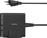 hama 200017 universal usb c charging station power delivery pd 5 20v 65w black photo