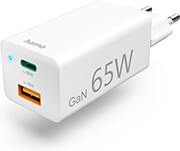 hama 125130 quick charger gan 1x usb c pd 1x usb a qc mini charger 65 w white photo hama 125130 quick charger gan 1x usb c pd 1x usb a qc mini charger 65 w white photo