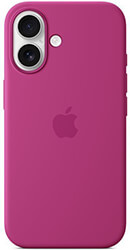 apple iphone 16 fuchsia silicone case with magsafe myy53 photo