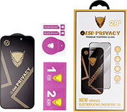 og premium privacy glass for xiaomi redmi note 12 4g note 12 5g black photo