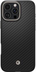 spigen enzo aramid black natural for iphone 16 pro photo