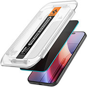 spigen glass tr ez fit hd privacy 1 pack transparency for iphone 16 pro photo