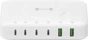 4smarts 7in1 gan charging station 100w qi wireless white photo