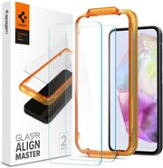 spigen glass tr alignmaster 2 pack for samsung galaxy a35 photo