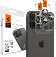 spigen glass tr ez fit optik pro 2 pack rose for iphone 16 pro pro max photo