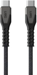 uag rugged kevlar cabel usb c for usb c 15m black grey bulk photo