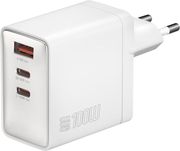 4smarts wall charger gan pocket 100w 2x type c usb white photo