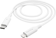 hama charging cable usb c lightning 1 m white photo