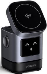ugreen wireless magnetic charger stand 2in1 15w qi2 w709 45775 black photo ugreen wireless magnetic charger stand 2in1 15w qi2 w709 45775 black photo