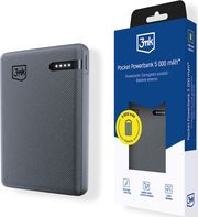 powerbank 3mk pocket 5000mah 12w grey photo