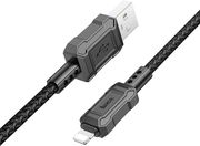 hoco usb a to lightning cable leader x94 20w 24a 1m black photo
