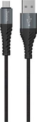 hoco usb a to microusb cable x38 cool 18w 2a 1m black photo