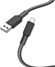 hoco usb a to microusb cable x69 18w 2a 1m black photo