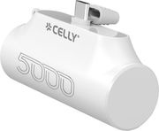 celly power bank compact usb c 5000mah white photo