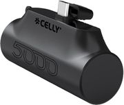 celly power bank compact usb c 5000mah black photo
