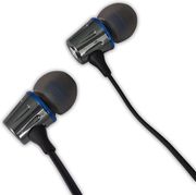 esperanza metal earphones with microphone eh203 graphite blue photo