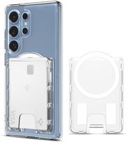 spigen ultra hybrid wallet magsafe crystal clear for samsung galaxy s25 series photo