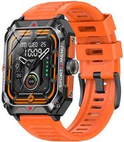 lamtech sport watch bt51 health sensor sport tracking square tft 202 display borange lam11349 photo
