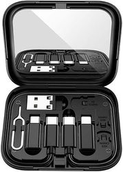 lamtech all in one charging data cable set with storage case lam113744 photo