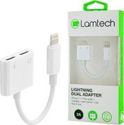 lamtech dual lightning adapter 4 in 1 2a lam020731 photo